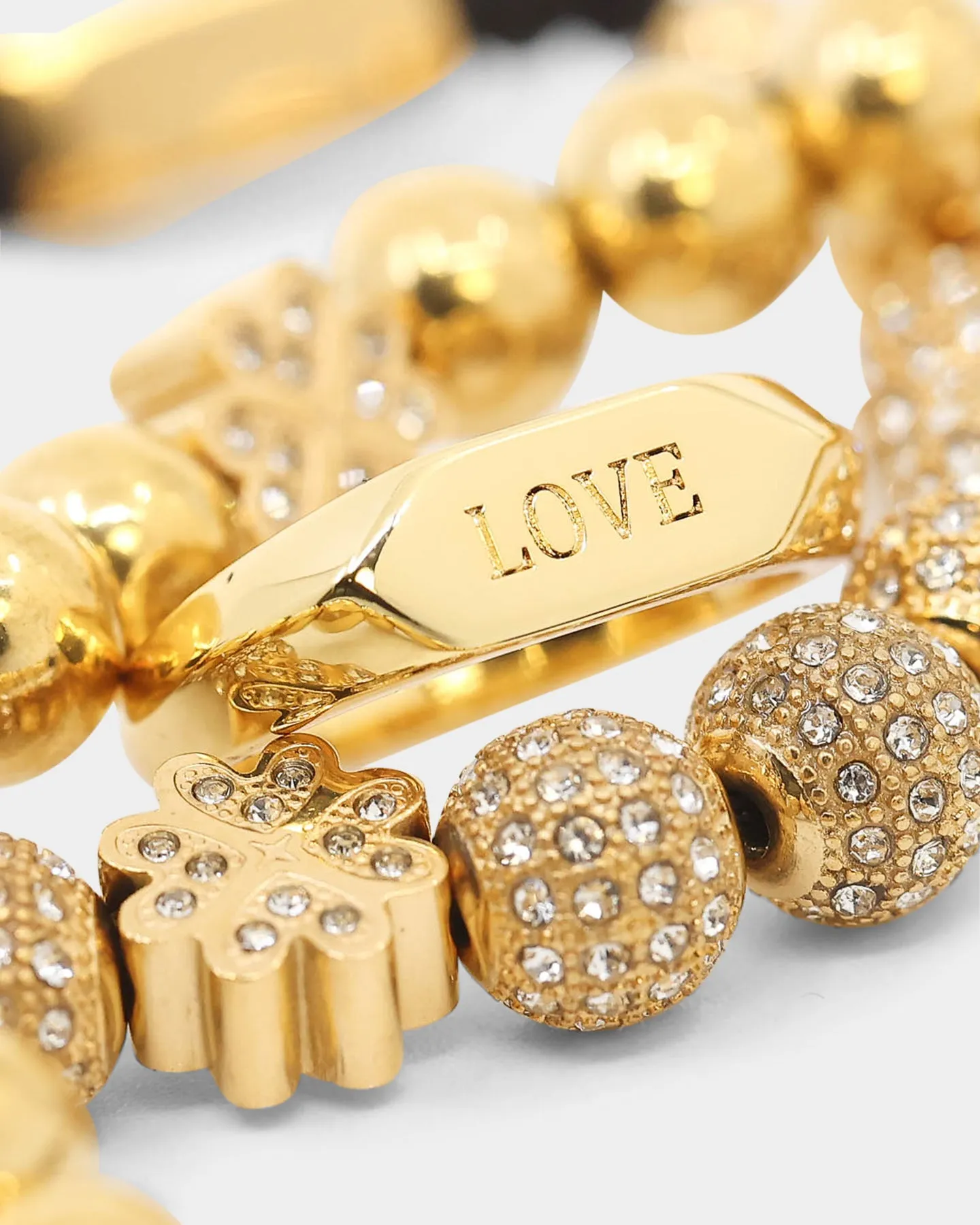 Raising Hell Women's Text Love Ring Gold