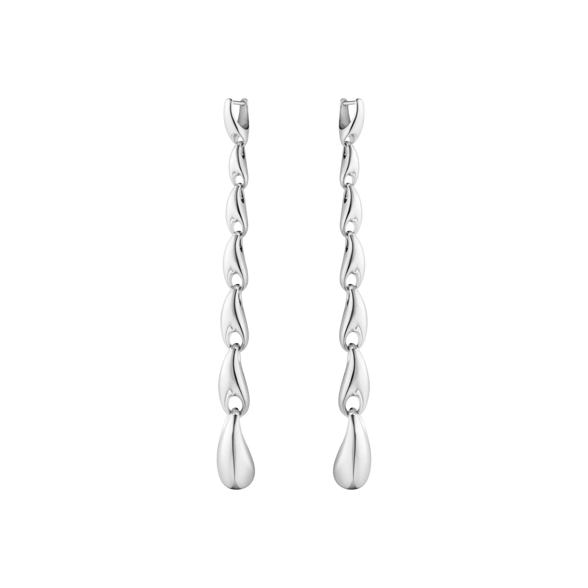 Reflect Extra Long Silver Earring