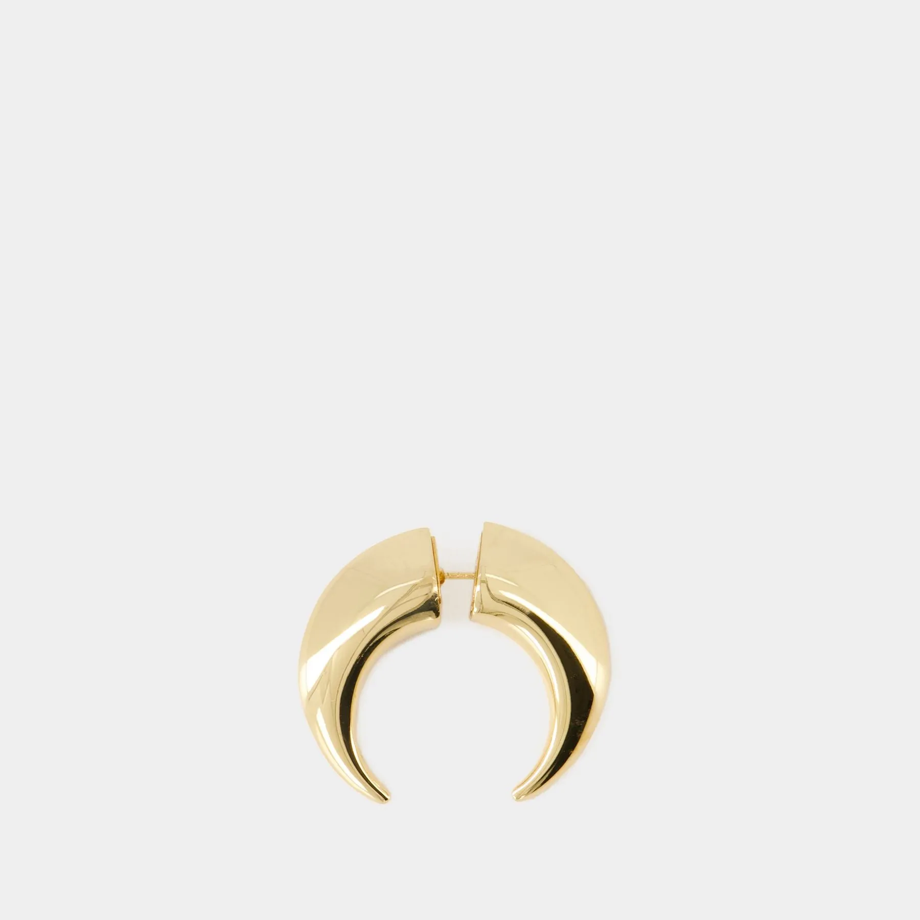 Regenerated Single Moon Earring - Marine Serre - Metal - Gold