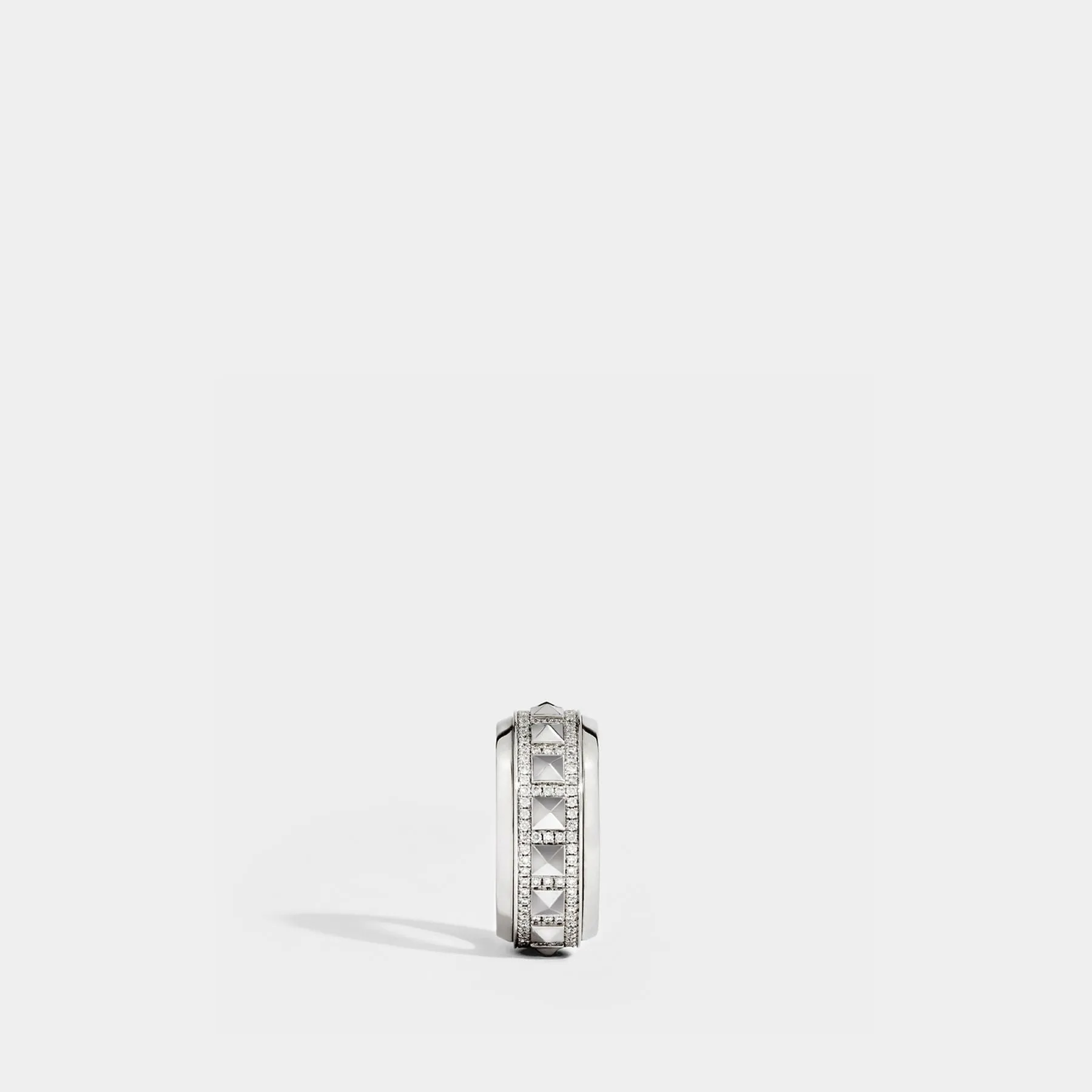 Rockaway Spinner ring in silver and diamonds