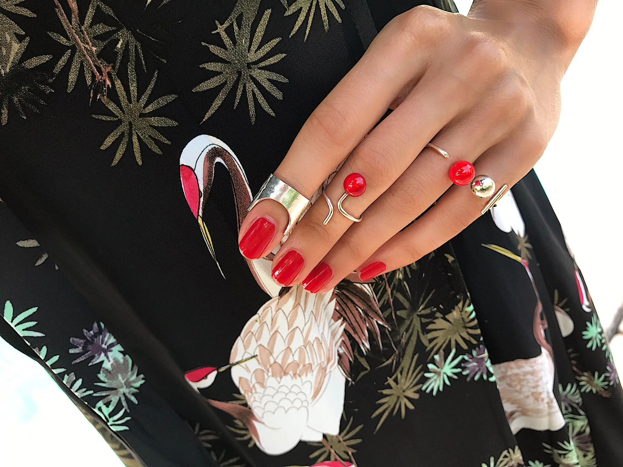 Rouge Light Silver Ring