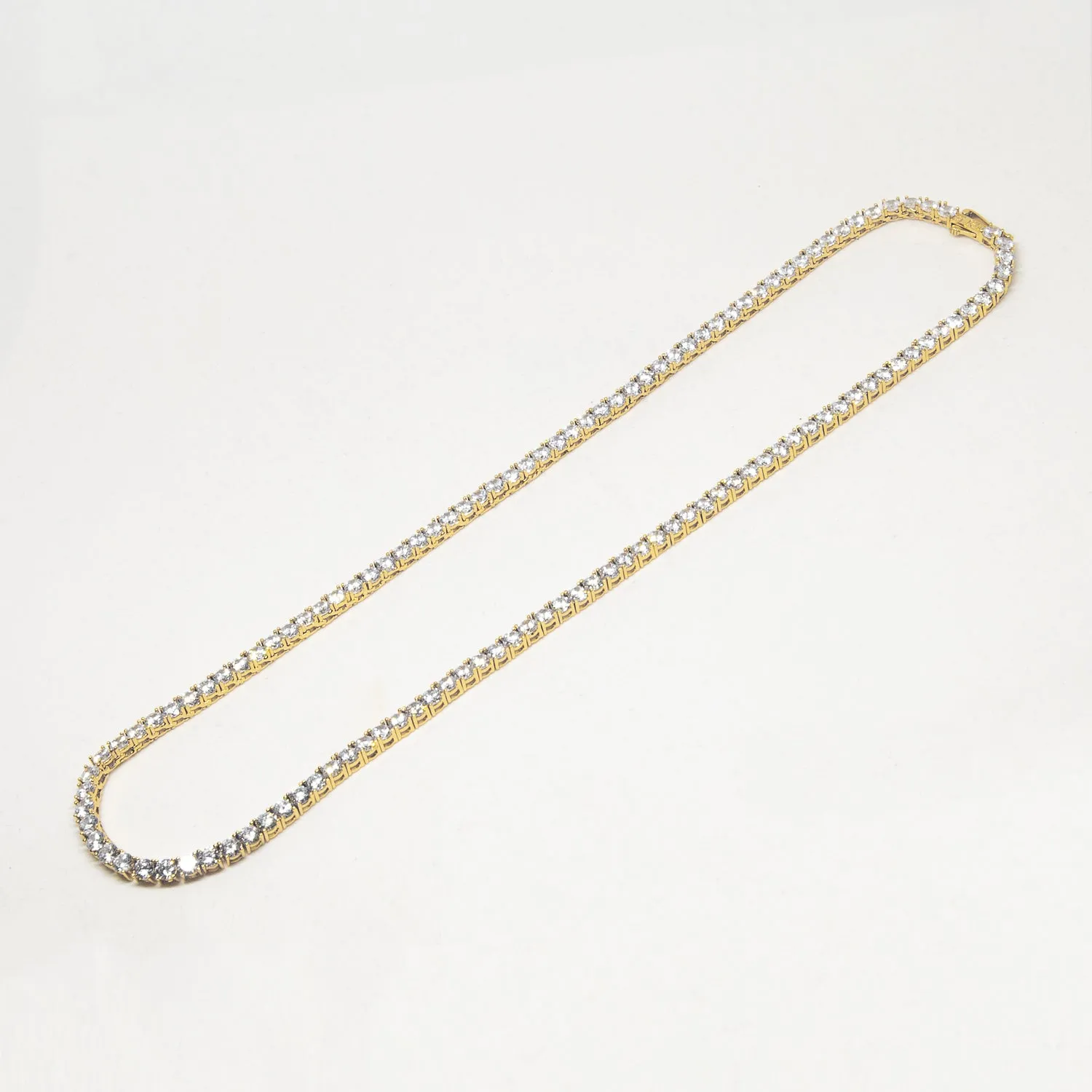 Saint Morta 20" Tennis Necklace Gold