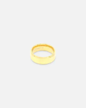 Saint Morta Beveled Band Ring Gold/Tungsten