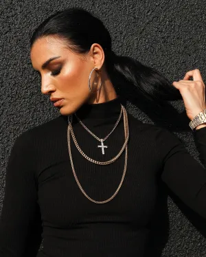 Saint Morta Franco 30 Inch 4MM Chain Gold
