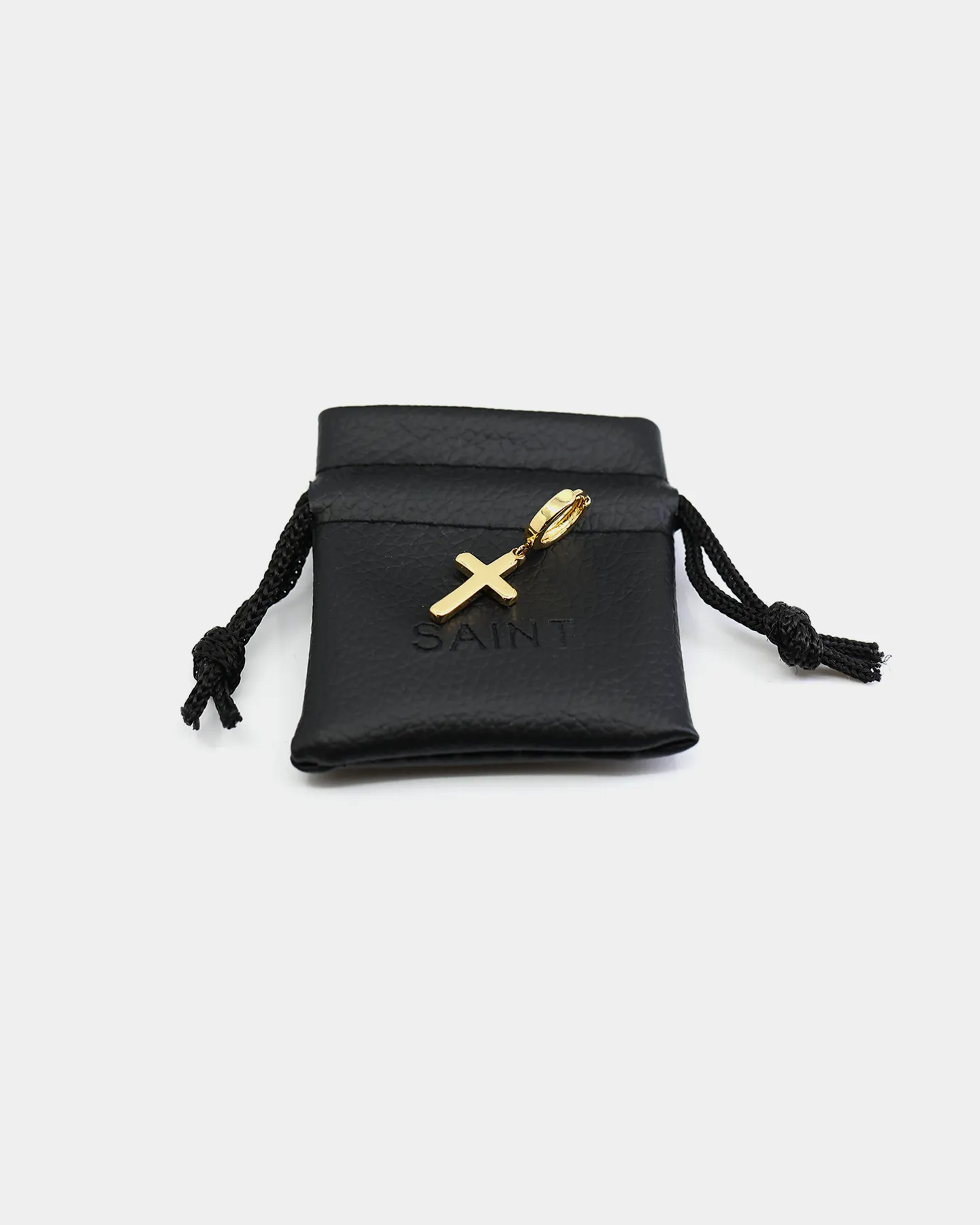 Saint Morta Mini Cross Earring Gold