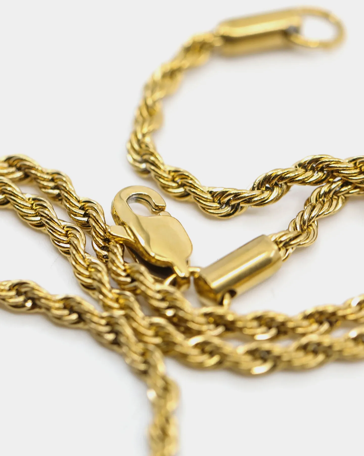 Saint Morta Unisex 14" 3mmRope Choker Chain Gold