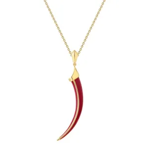 Shaun Leane Sabre Solis 18ct Yellow Gold Vermeil Sterling Silver Sienna Ceramic Necklace