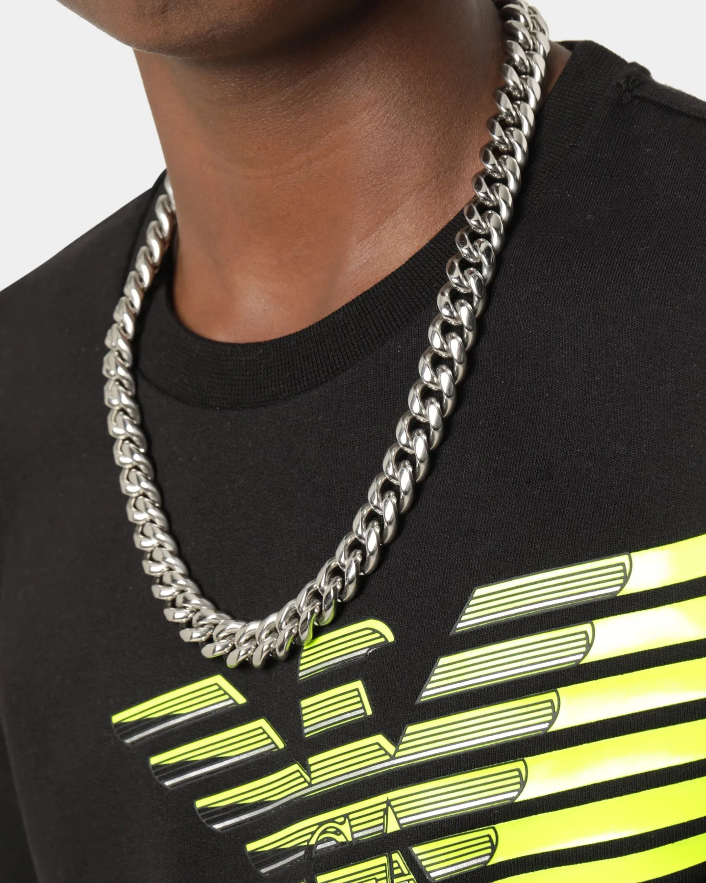 Shortie Kids' Classic Cuban 12mm Chain Silver