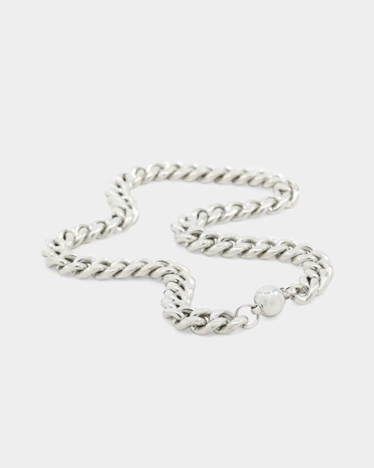Shortie Kids' Classic Cuban 12mm Chain Silver