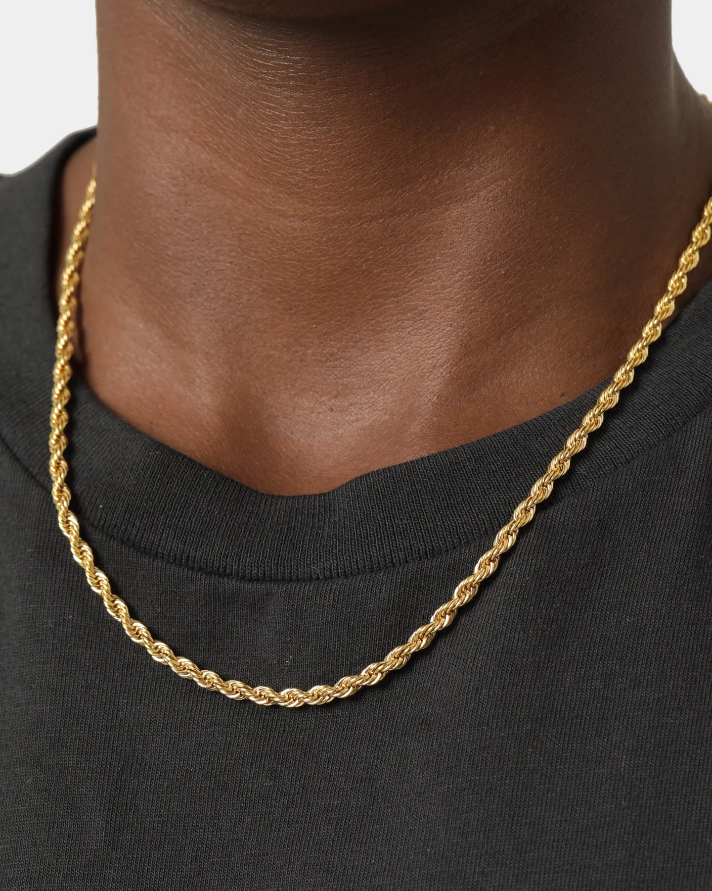 Shortie Kids' Classic Rope 3mm Chain Gold