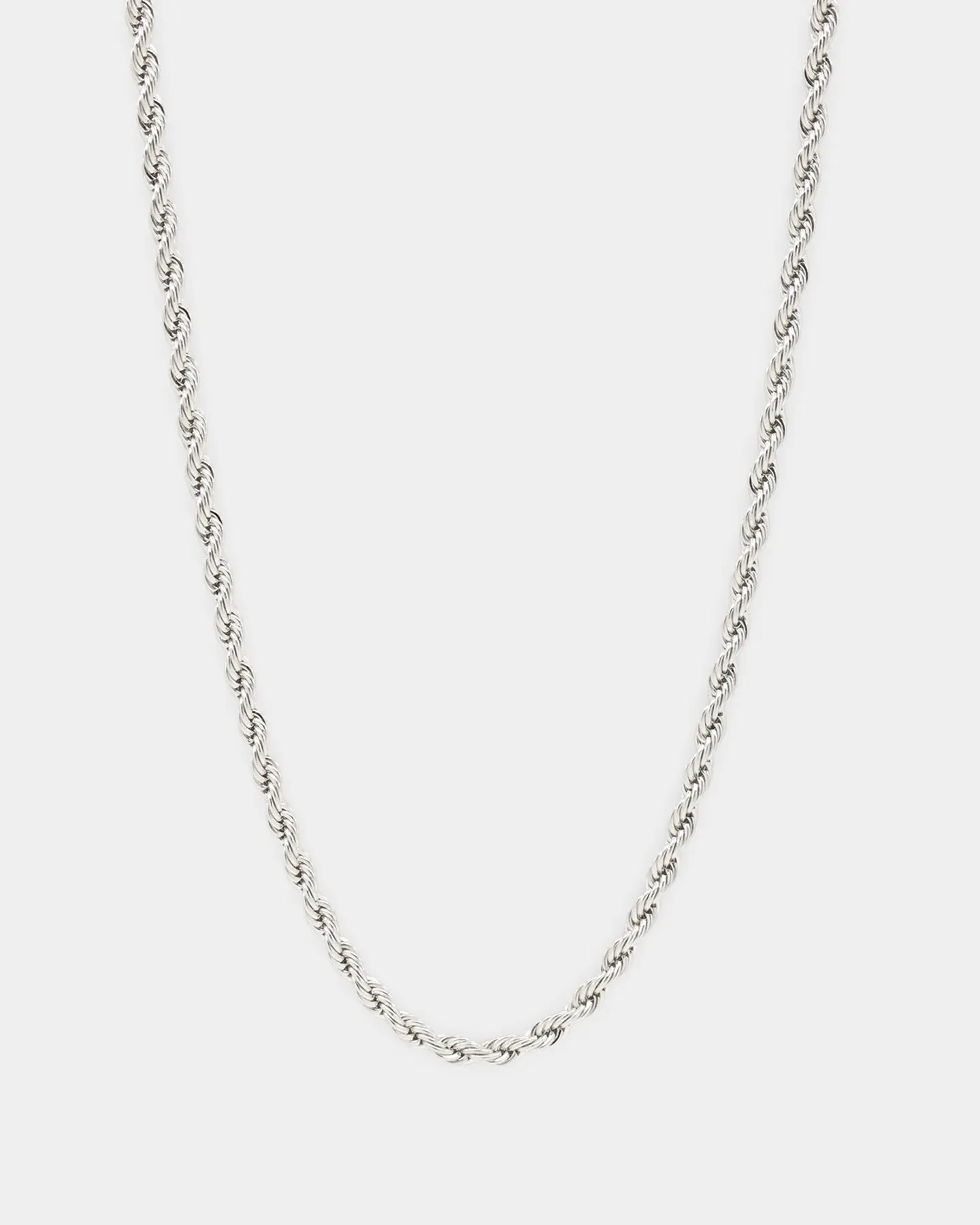 Shortie Kids' Classic Rope 3mm Chain Silver