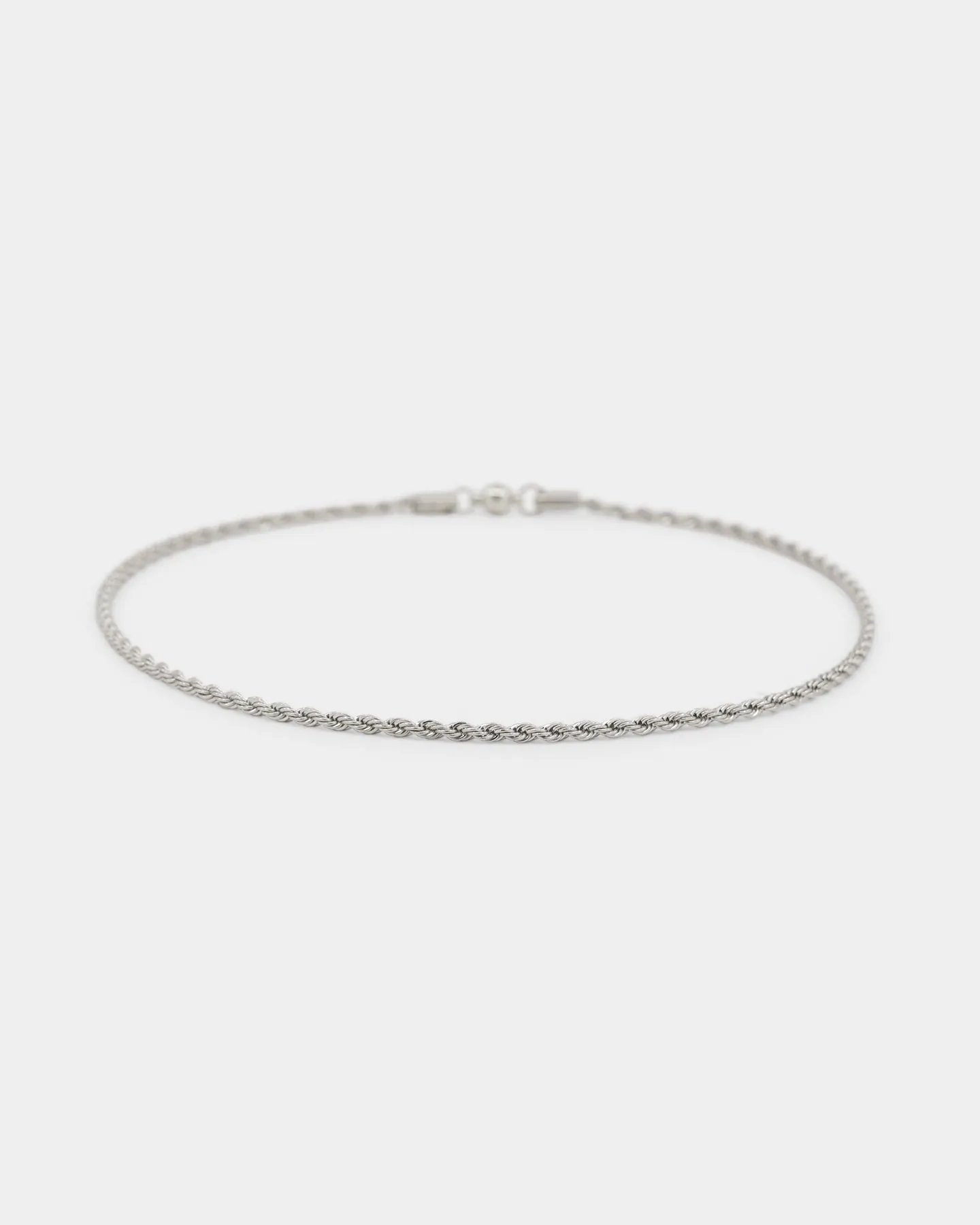 Shortie Kids' Classic Rope 3mm Chain Silver
