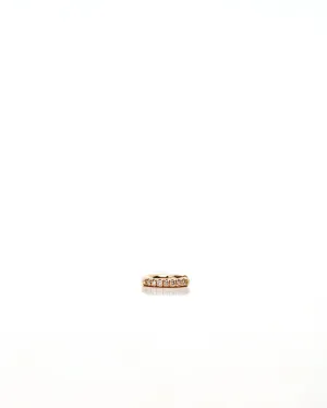 Signature 6mm 18K Gold, Whitegold or Rosegold Huggie w. Diamonds