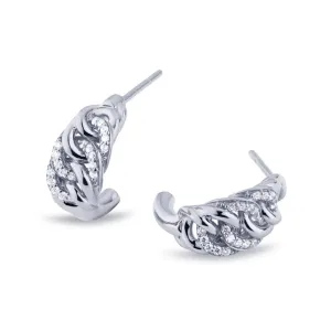 Sitana 18K Whitegold Hoops w. 40 Diamonds