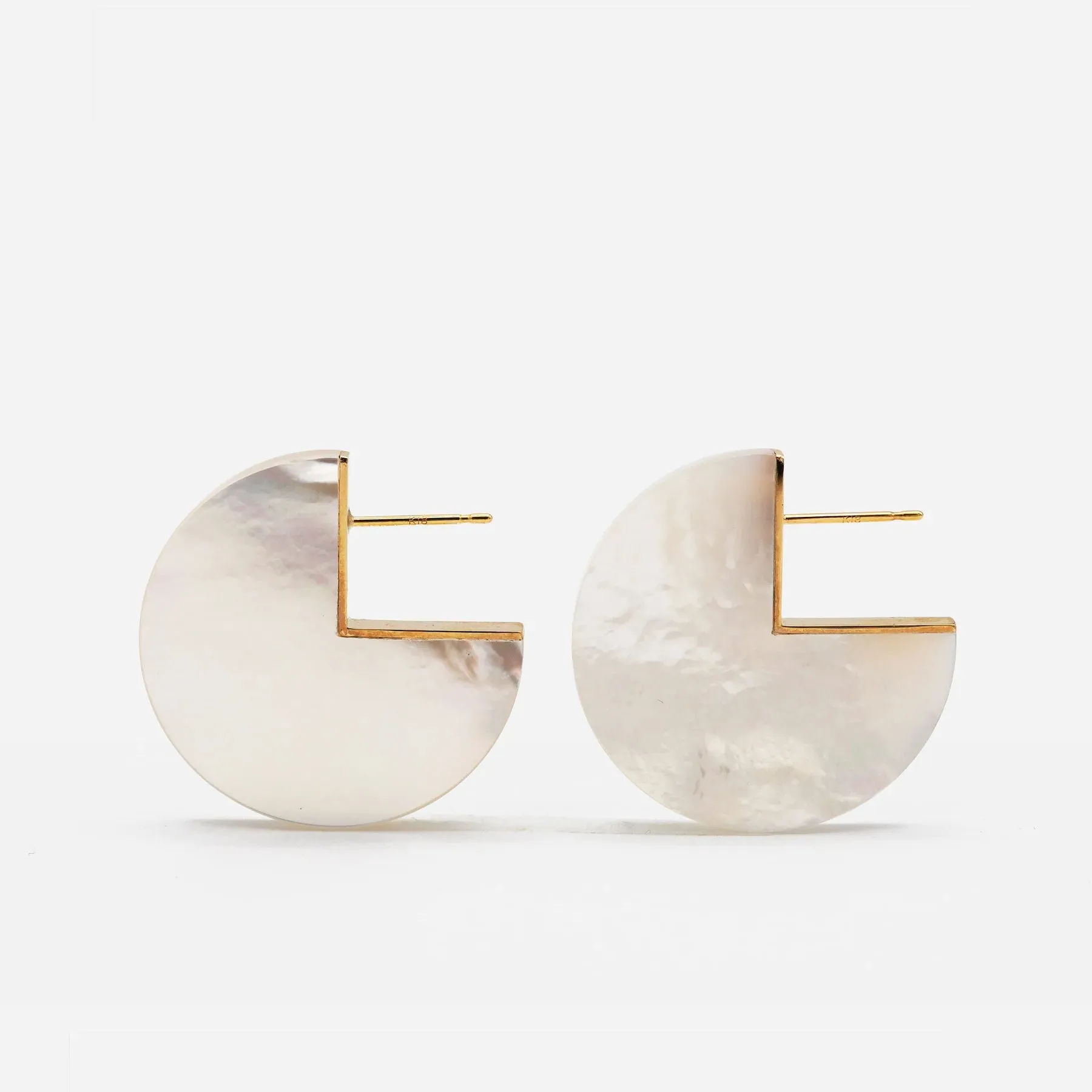 Slice Shell 18K & 10K Gold Earrings