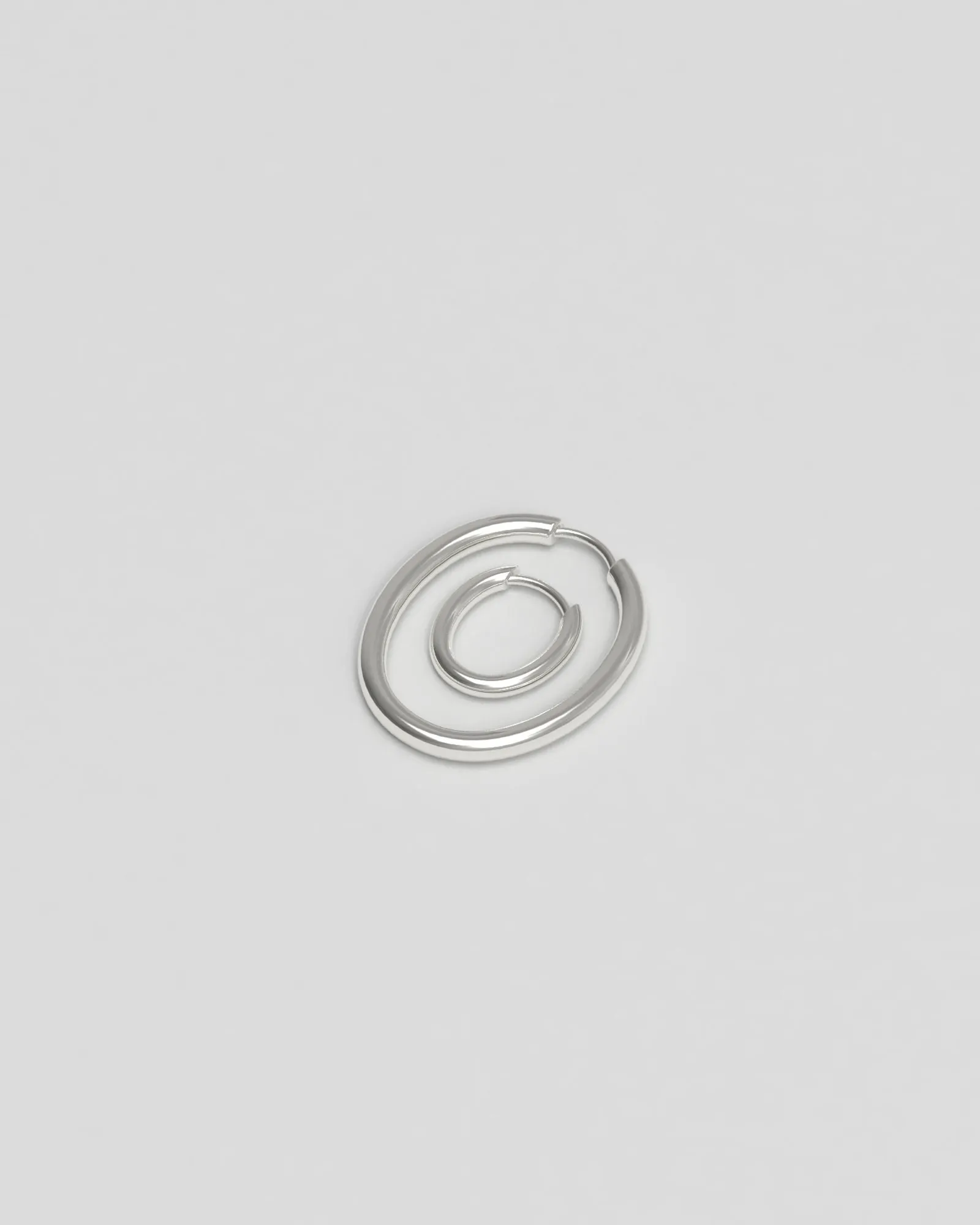 Slim Large 18K Gold Hoops