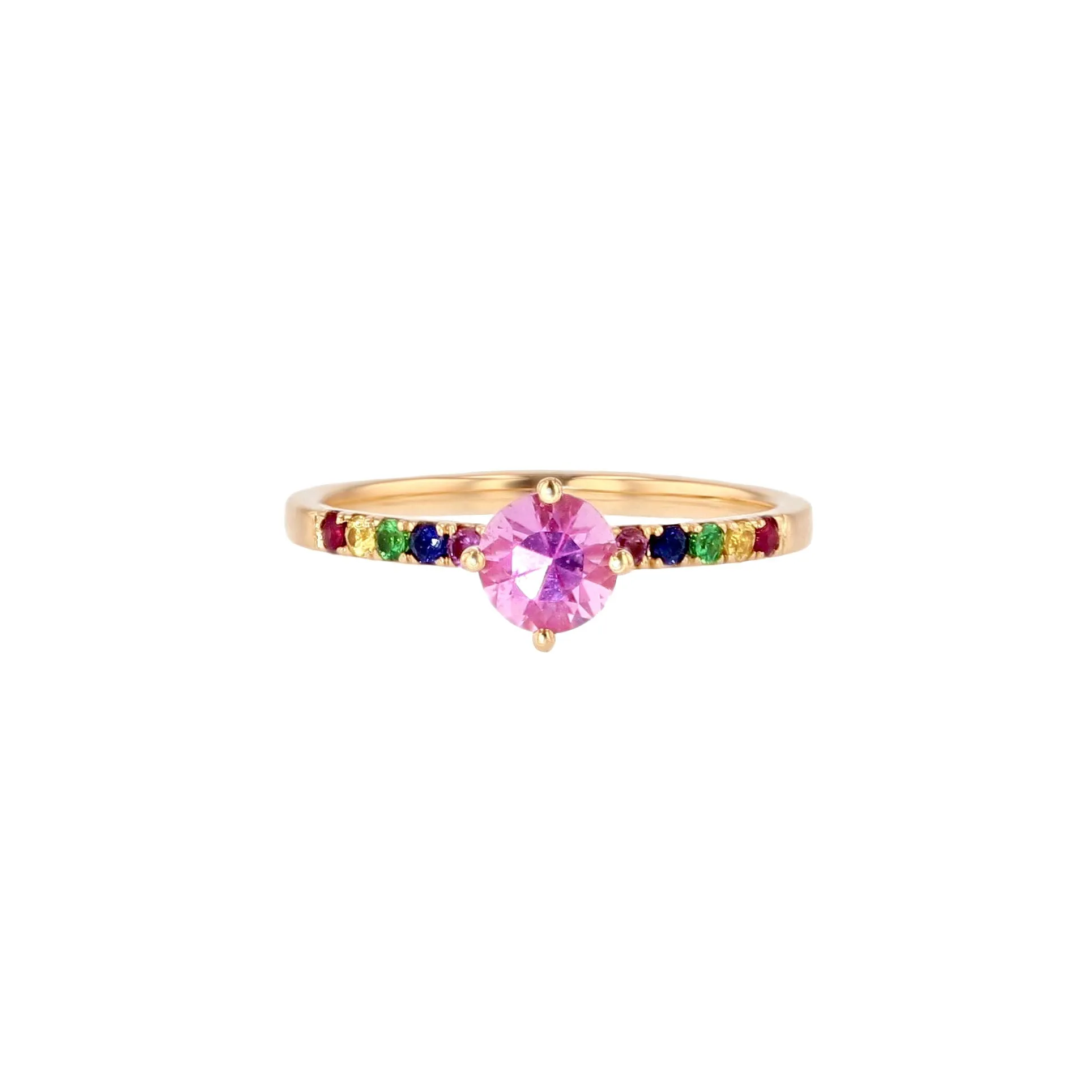 SOLD OUT Monara Rosa 18K Gold Ring w. Sapphires