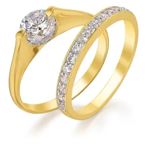 Solitaire Eternity Ring Set