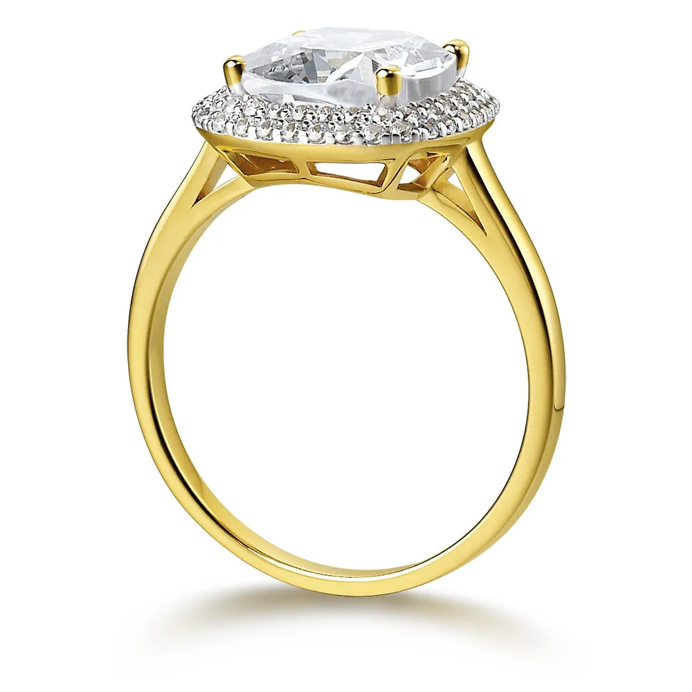 Sophia Cushion Cut Halo Ring