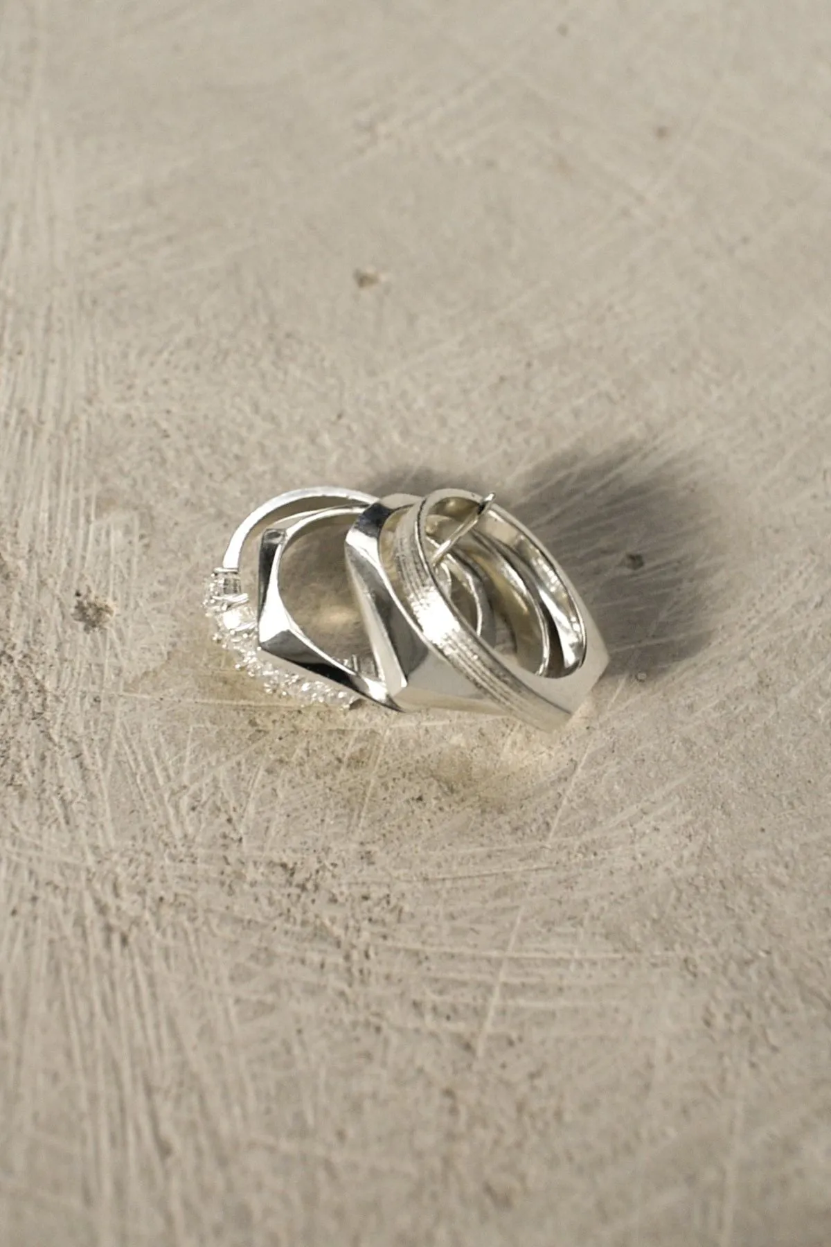 Summa 04 Silver Ring w. Crystal