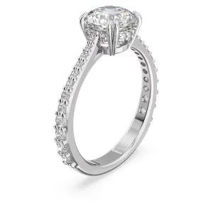 Swarovski Constella Cocktail Ring Princess cut Pavé White Rhodium plated  60