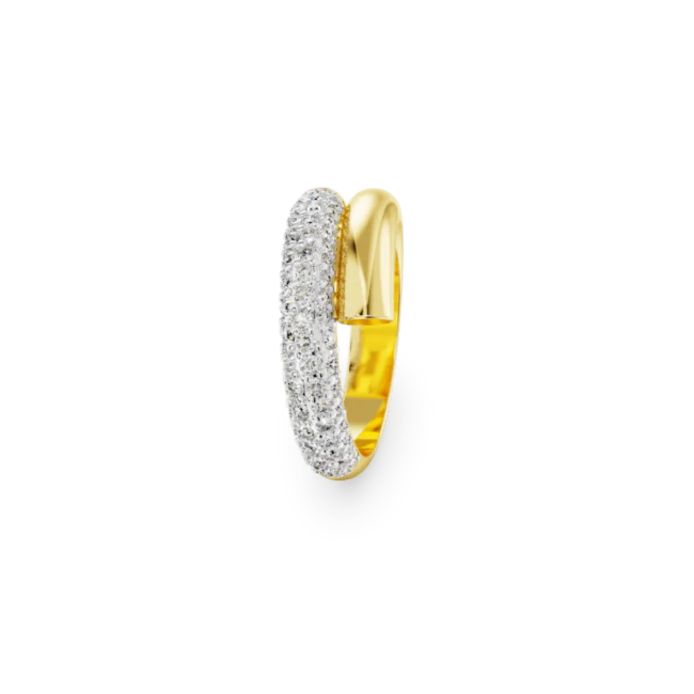 Swarovski Dextera cocktail Ring White Gold-tone plated