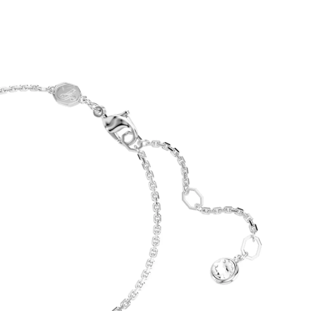 Swarovski Hyperbola Bracelet Infinity, White, Rhodium plated, Medium