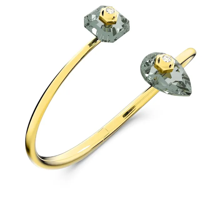 Swarovski Numina Bangle Gray Gold-Tone Plated