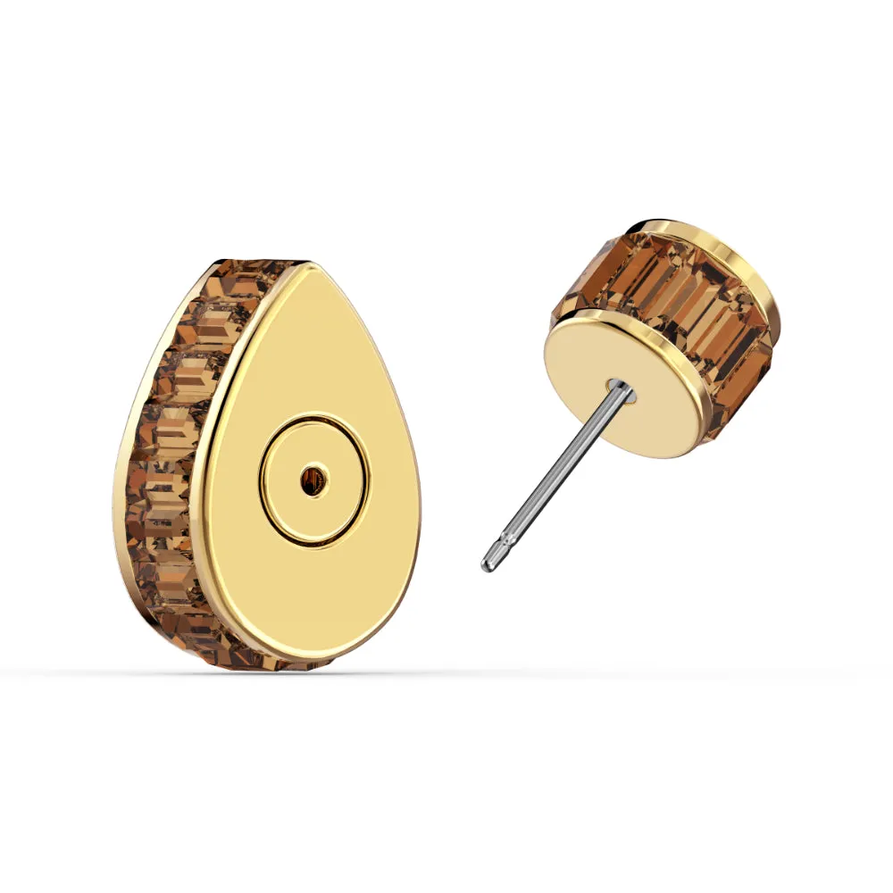 Swarovski Orbita Earring Single, Drop Cut Crystal, Multicolored, Gold-Tone Plated