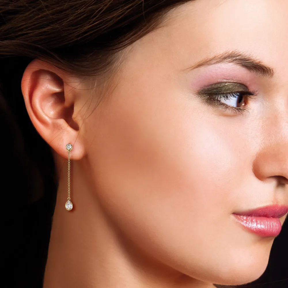 Swinging Teardrop Earrings