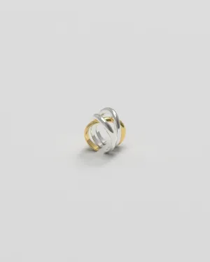 Thorn Triple Silver Ear Cuff