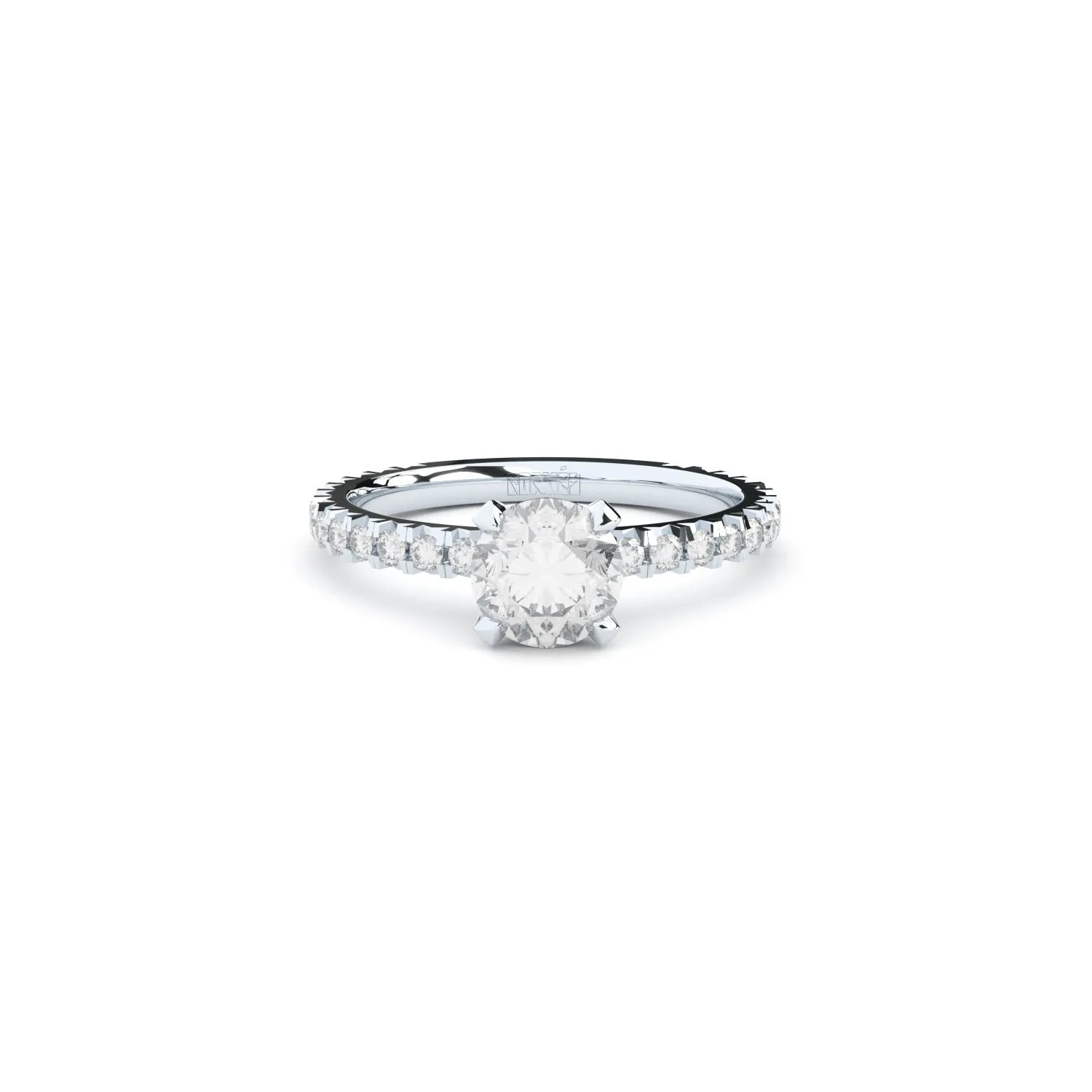 Tiny Clash  Engagement 14K Whitegold Ring w. 1.40ct Lab-Grown Diamonds