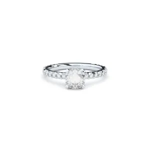 Tiny Clash  Engagement 14K Whitegold Ring w. 1.40ct Lab-Grown Diamonds