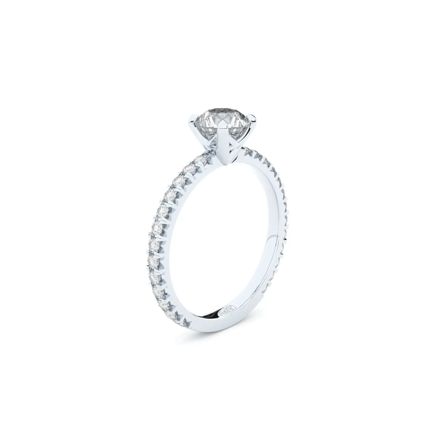 Tiny Clash  Engagement 14K Whitegold Ring w. 1.40ct Lab-Grown Diamonds