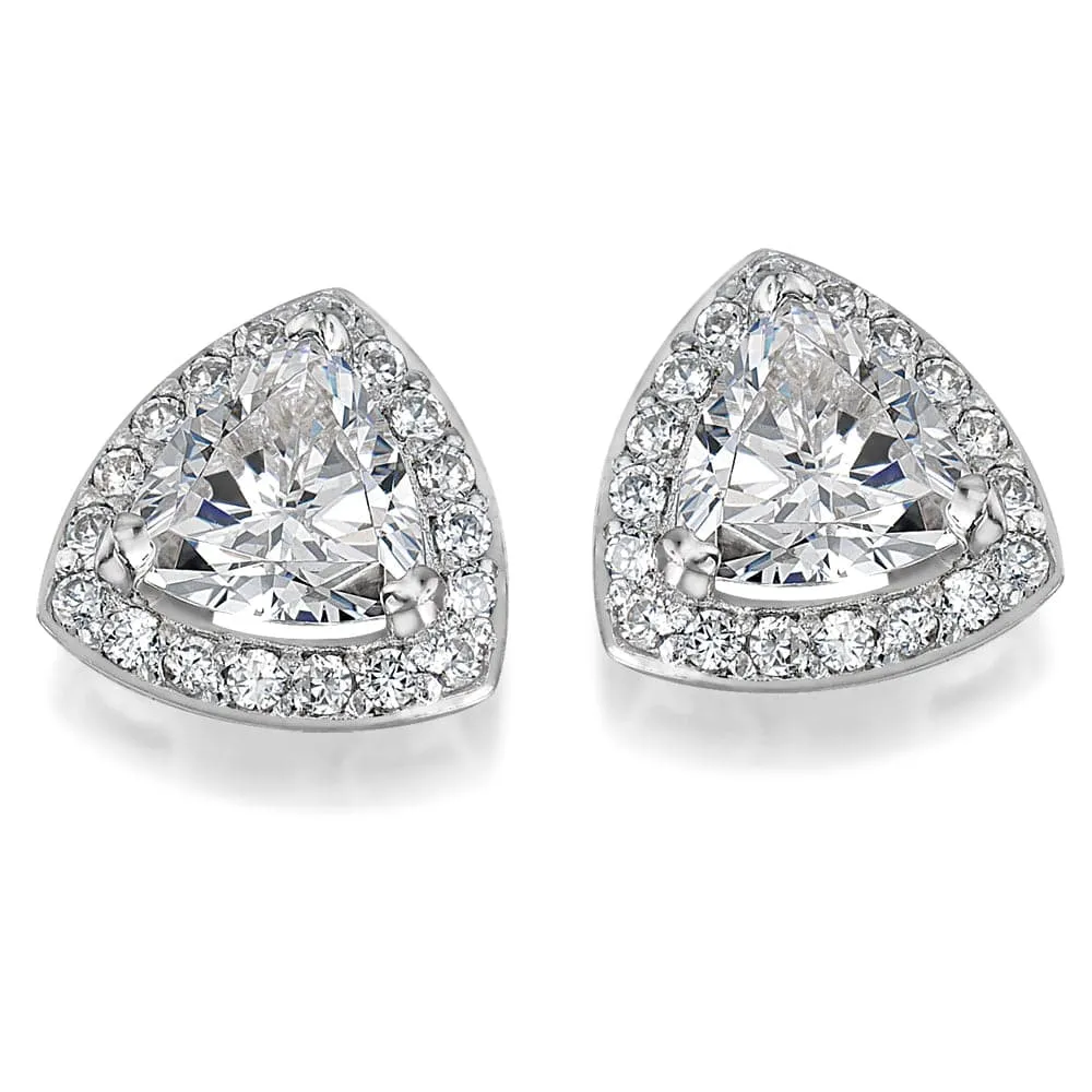 Triangle Cluster Earrings