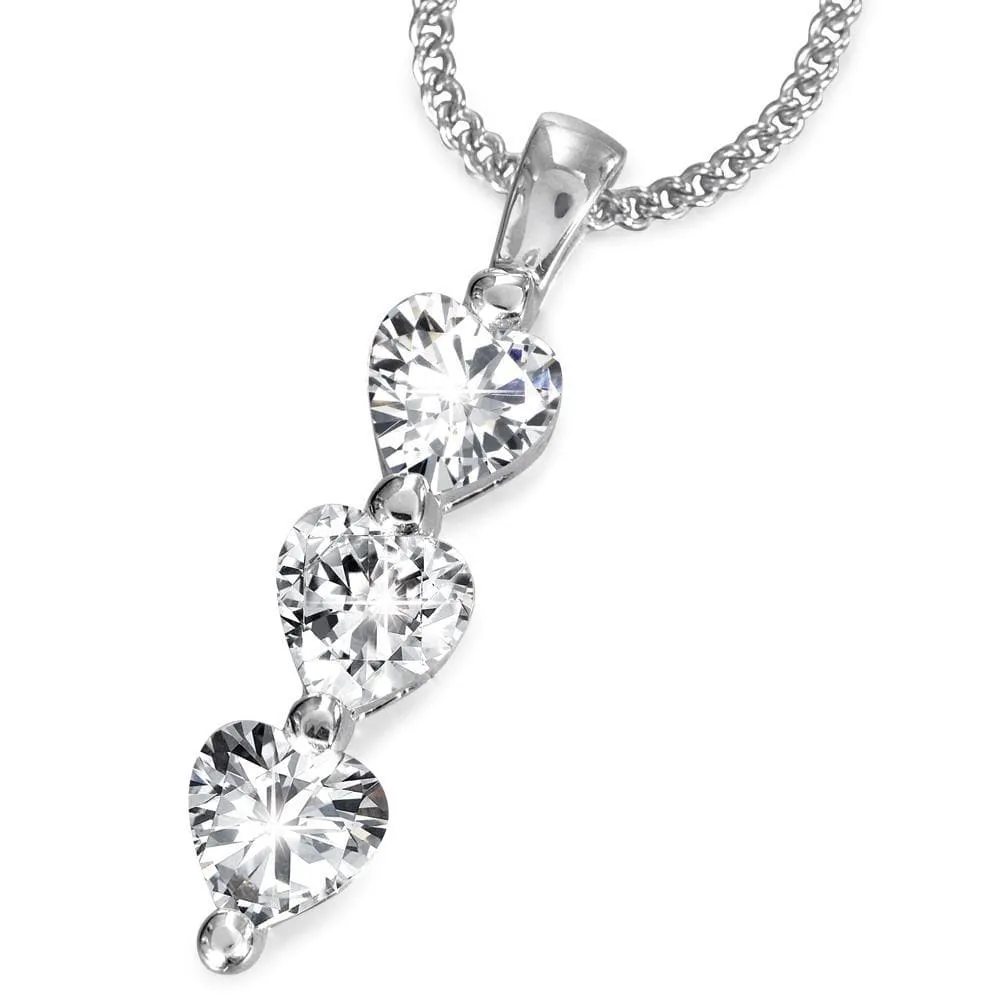 Triple Heart Cut Pendant