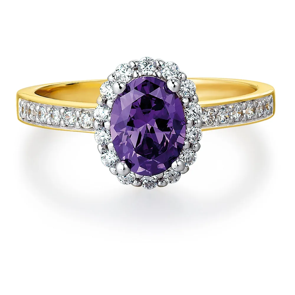 Tru-Amethyst Cincature Ring Set