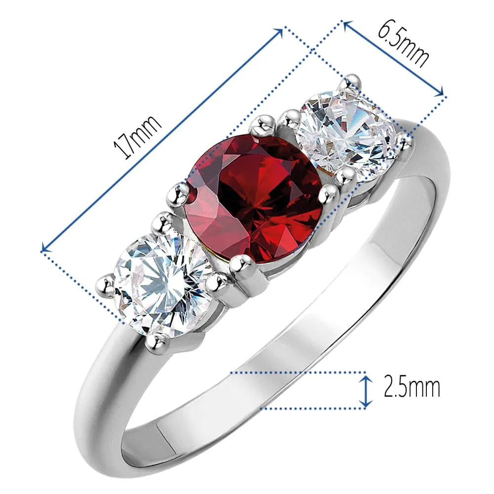 Tru-Ruby Trilogy Ring