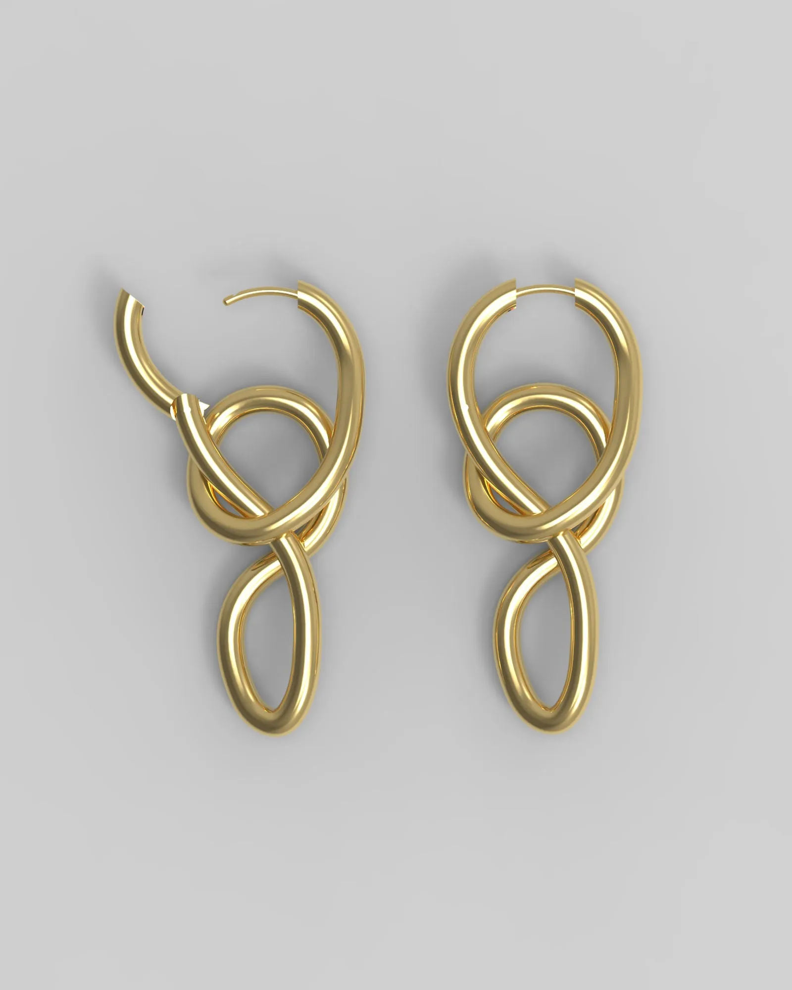 Twirl 18K Gold Hoop