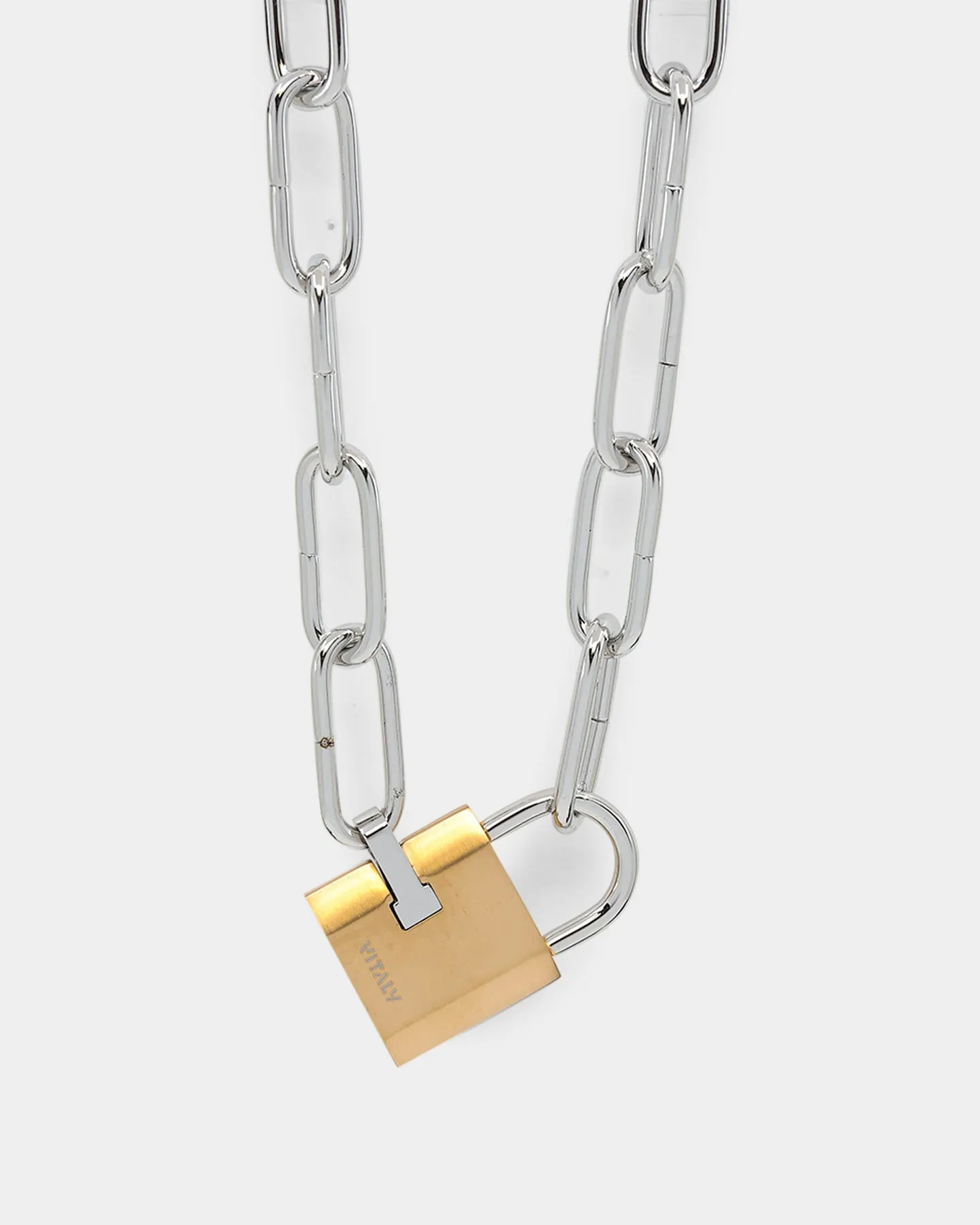 Vitaly Unisex Trespass Chain Necklace Stainless Steel