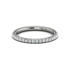 Vlora 14K White Gold Diamond Line Wedding Band