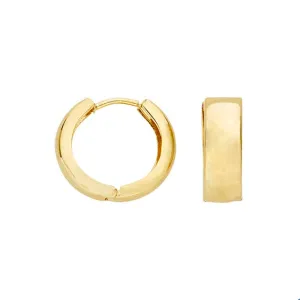 Wide Huggie Hoop Earring