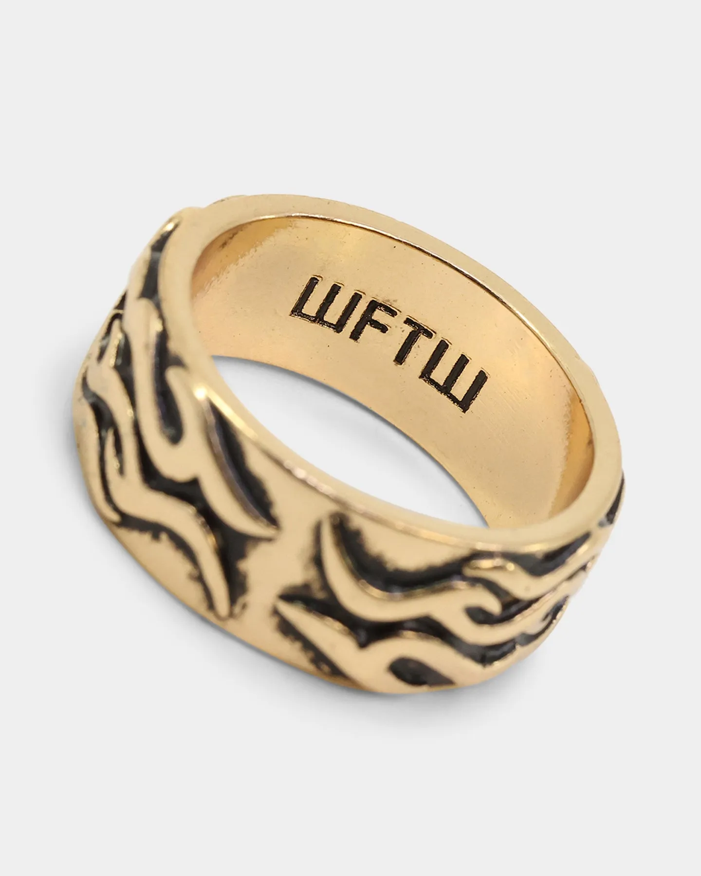 Wild For The Weekend Fire Band Ring (Medium) Gold
