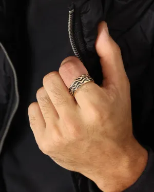 Wild For The Weekend Fire Band Ring (Medium) Gold