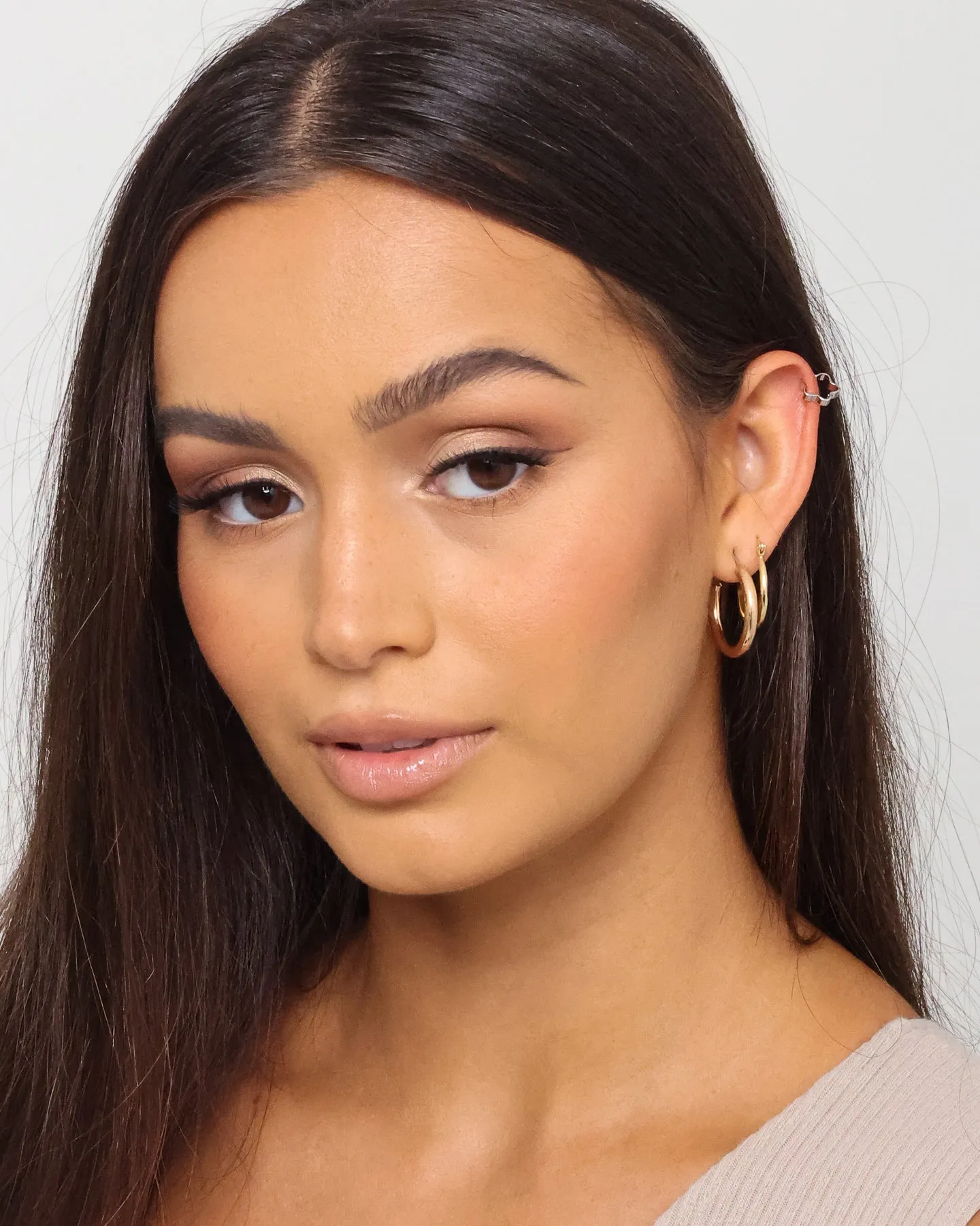 Wild For The Weekend Flower Ear Cuff Silver