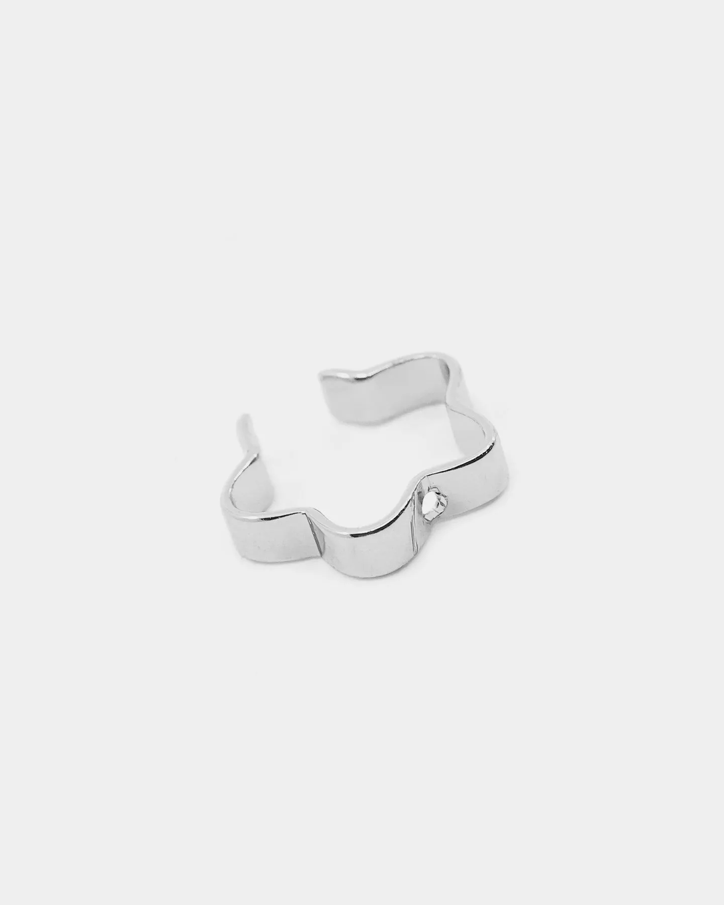 Wild For The Weekend Flower Ear Cuff Silver