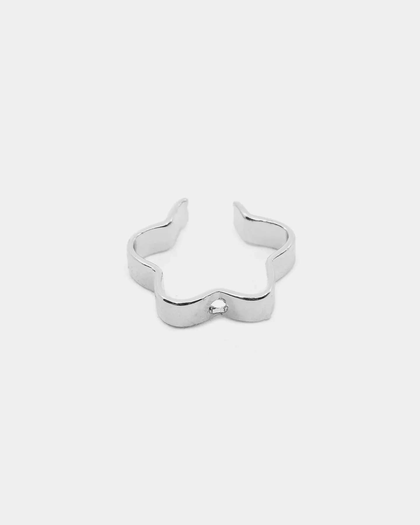 Wild For The Weekend Flower Ear Cuff Silver