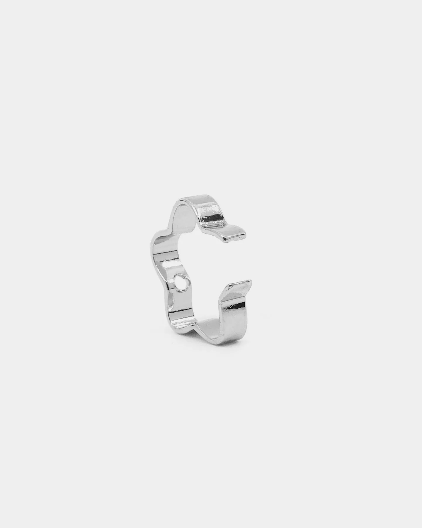 Wild For The Weekend Flower Ear Cuff Silver