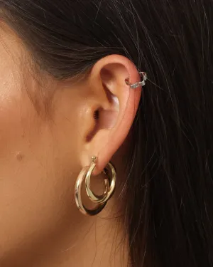 Wild For The Weekend Flower Ear Cuff Silver