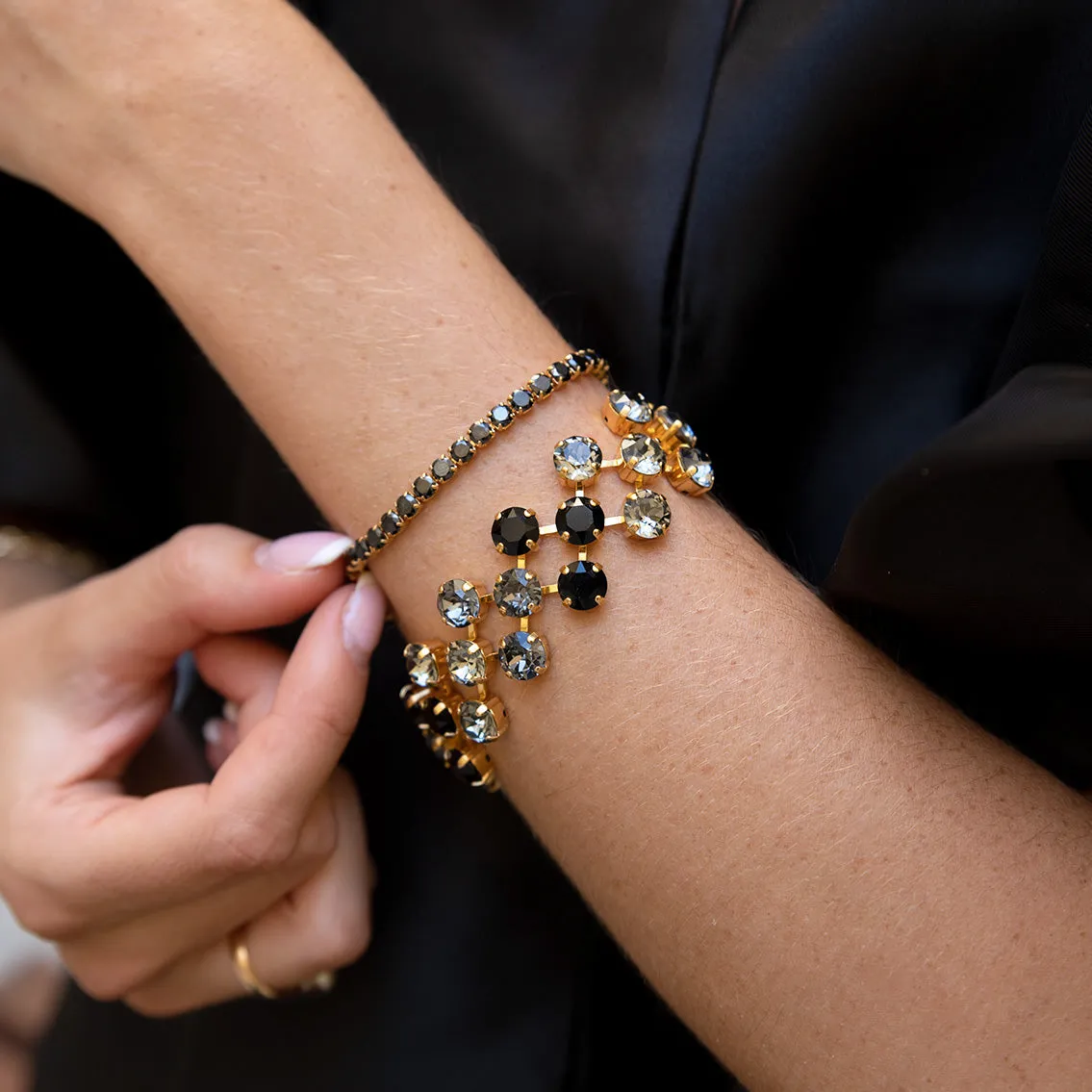 Zara Bracelet / Jet Caroline Svedbom